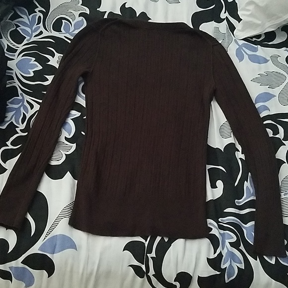 Old Navy Brown V-neck Sweater - Picture 3 of 7